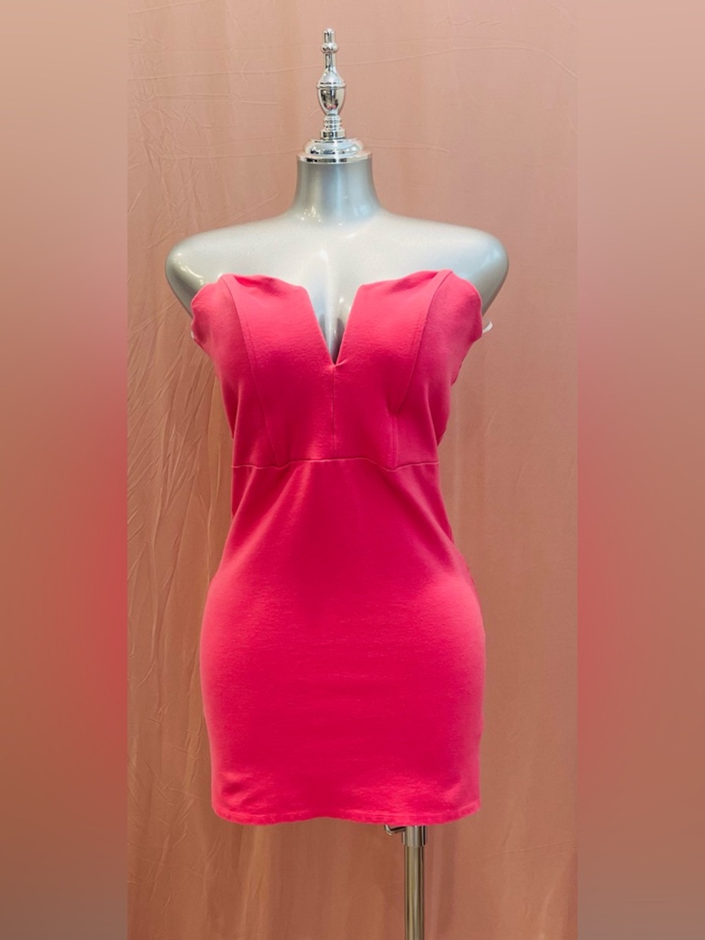 FOREIGN EXCHANGE MINI HALTER DRESS